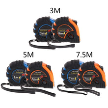 Load image into Gallery viewer, 3m 5m Retractable Tape Measure 3-Way-Lock Metric Rubber Measuring Tape Rule
