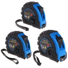 Load image into Gallery viewer, 3m 5m Retractable Tape Measure 3-Way-Lock Metric Rubber Measuring Tape Rule