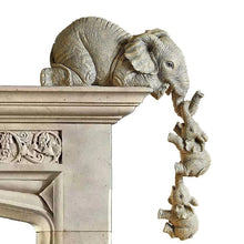 Load image into Gallery viewer, 3pcs/set Cute Elephant Figurines Elephant Holding Baby Elephant Resin Crafts Home Furnishing Gift