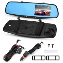 Load image into Gallery viewer, 4.3inch HD 1080P Dual Lens Car DVR Dash Cam Auto Front And Rear Mirror Camera Digital Video Recorder Vehicle Electronics