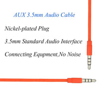 Load image into Gallery viewer, 4 Pole Aux Cable 3.5mm Male to Male Jack Audio Cable Nickel Plated Plug Stereo Audio Cord for Headphone Speaker MP3/4 CD Player