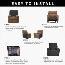 Load image into Gallery viewer, Recliner Sofa Cover for Living Room Elastic Reclining Chair Cover Protection Lazy Boy Relax Armchair Cover