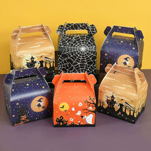 Load image into Gallery viewer, 4Pcs Halloween Candy Gift Box Cookie Snack Cake Packaging Boxes Bag Halloween Party Decoration Supplies Trick or Treat Kids Gift