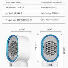 Load image into Gallery viewer, 400W Mini Portable Electric Fan Heater Office Home Desktop Fan Heating Warm Air Blower Portable Cartoon Cute Heater Body Warmer