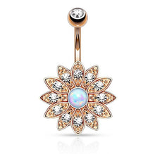 Load image into Gallery viewer, Belly Ring Piercing Jewelry SUNFLOWER Navel Order