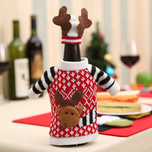 Load image into Gallery viewer, Christmas Elk Wine Bottle Cover Christmas Champagne Wine Bottle Bag Christmas Table Wine Bottle Decoration Supplies