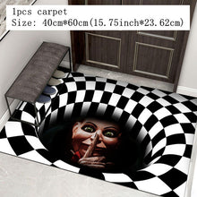 Load image into Gallery viewer, Halloween Decoration Sewer Manhole Cover Clown Carpet Halloween Absorbent Mat Skeleton Bathroom Door Mat Christmas Decoration