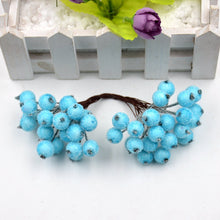 Load image into Gallery viewer, 40pcs Mini Artificial Flower Fruit Foam Berry Christmas Decoration Bouquet For Wedding Home Decor DIY Scrapbooking Bacca Wreath