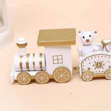 Load image into Gallery viewer, Christmas Decorations Christmas Wooden Train Children's Kindergarten Christmas Holiday Gift Window Decoration
