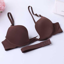 Load image into Gallery viewer, Women's Underwear Push Up Bralette Top Bra Lingerie Deep U Ultra Low Cut Backless Chest Multi-wear Wedding Dress Open Back Single Bra