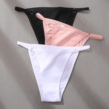 Load image into Gallery viewer, Women's Cotton Panties 3Pcs/set Low Waist Briefs Comfortable Underwear Female Soft Solid Color Underpants Lingerie