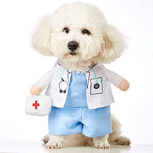 Load image into Gallery viewer, Impoosy Halloween Dog Costume Funny Pet Doll Clothes Cosplay Party Apparel Outfits for Small and Medium Dogs Cats (M,Neck:9-11)