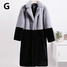 Load image into Gallery viewer, Women Mid-Length Winter Cardigan Loose Jacket Mink Velvet Teddy Coat Faux Fur Suit Collar Outerwear