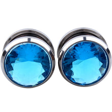 Load image into Gallery viewer, New Stainless Steel Gem Pulley Ear Stud Piercing Jewelry