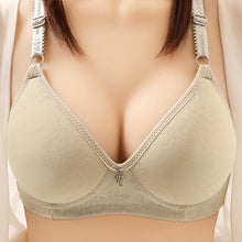 Load image into Gallery viewer, C Cup Breathable Middle-aged and Elderly Without Steel Ring Bra Thin Adjustment Poly Jacquard Bra