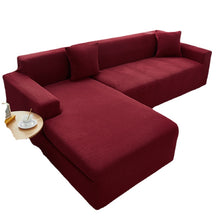 Load image into Gallery viewer, Polar Fleece Sofa Cover All-Inclusive Stretch Pure Color Thickened Modern Simple Imperial Concubine Cover Seat Cover Lazy Combination