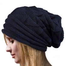 Load image into Gallery viewer, Pleated Flanging Sleeve Cap Women's Autumn and Winter Skiing Woolen Cap Outdoor Knitted Hat