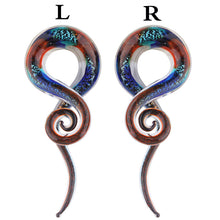 Load image into Gallery viewer, Glass Auricle Glass Snail Ear Extender Ear Studs Piercing Jewelry