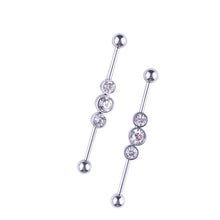 Load image into Gallery viewer, Ear Studs Ear Extender Personality Multiple Industrial Barbell Cross Bar Piercing Jewelry
