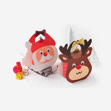 Load image into Gallery viewer, 10PCs Cute Portable Candy Box Christmas Packing Box Elk Candy Creative Packaging Cartoon Gift Box Christmas Box