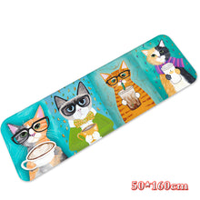 Load image into Gallery viewer, Cat Cute Tailing up Floor Mat Long Flannel Living Room Bedroom Kitchen Long Rug
