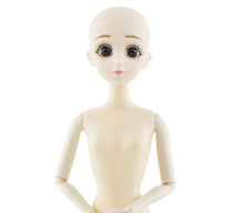 Load image into Gallery viewer, 30cm Blue Eyes 1/6 BJD Dolls Ball Joint Doll with 3D Eyes Purple/ Gray Hair Female Naked Body Dolls Toy for Girls Fashion Doll