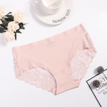 Load image into Gallery viewer, Sexy Lace Underpants Non-Trace Underwear Thin And Light Breathable Ice Silk Briefs Exquisite Panties