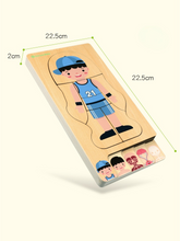 Load image into Gallery viewer, Multi-Layer Wooden Human Body Puzzles Structure Toys Children Early Learning Educational Body Cognition Baby Toys Puzzles