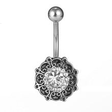 Load image into Gallery viewer, Piercing Jewelry Diamond-Embedded Fixed Butterfly Navel Ring Navel Nail Navel Ornaments