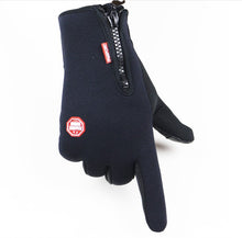 Load image into Gallery viewer, Touch Screen Gloves Autumn and Winter Warm with Velvet Cold-Proof Waterproof Men's and Women's Outdoor Riding
