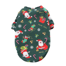 Load image into Gallery viewer, Christmas Dog Clothes for Small Dogs Jacket Santa Claus Printing Warm Dog Costume Coat Hoodies French Bulldog Ropa Para Perro