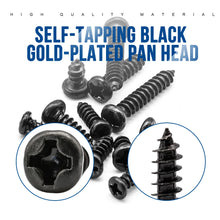 Load image into Gallery viewer, Screws 450pcs/set Black Plated Round Pan Head Tapping Screws Set M2.3 M2.6 M3 Carbon Steel laptop computer screw Phillips Screw kit