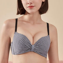 Load image into Gallery viewer, Sexy Grid Lingerie Comfort Wireless Bras for Women Plunge Brassiere Multi Way Bra A B Cup