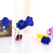 Load image into Gallery viewer, 50pcs Gold Powder Flowers Rose Perianth Simulation Gold Powder Blue Enchantress Roses