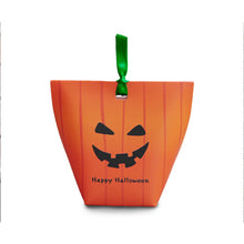Load image into Gallery viewer, 10PCs Halloween Candy Box Pumpkin Folding DIY Packaging Paper Box Funny Pumpkin Packaging Box