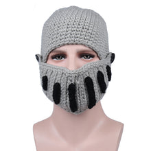 Load image into Gallery viewer, AliExpress Roman Knight Knitted Hat Winter Gladiator Mask Cap Handmade Knitted Men's Hat