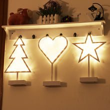Load image into Gallery viewer, Creative Small Night Lamp Stars Heart Christmas Tree Ins Instafamous Room Decoration Photo Props Table Lamp