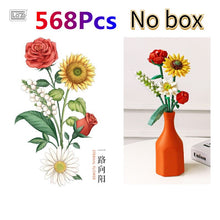 Load image into Gallery viewer, 456Pcs LOZ MINI Blocks Loques 3styles ETERNAL FLOWERS Rose Lavender Diy Toys Put In Bottel Home Exhibition Funny Creative Gift