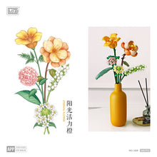 Load image into Gallery viewer, 456Pcs LOZ MINI Blocks Loques 3styles ETERNAL FLOWERS Rose Lavender Diy Toys Put In Bottel Home Exhibition Funny Creative Gift