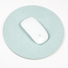 Load image into Gallery viewer, 22 * 22cm round Leather Mouse Pad Computer Desk Pad