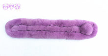 Load image into Gallery viewer, Real Rabbit Fur Scarf Women's Short Scarf Winter Warm Thickened Fur Three-Tube Big Fur Ball