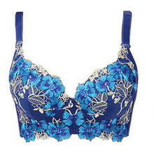 Load image into Gallery viewer, Embroidery Bra for Women Sexy Push Up Brassiere C D Cup Underwear