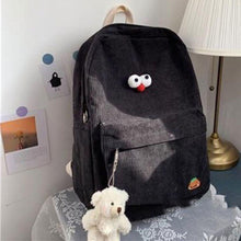 Load image into Gallery viewer, Large Capacity Cartoon Pendant Multi-Pocket Bookbag Women Backpack Travel Rucksack School Backpack