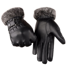 Load image into Gallery viewer, Men's Autumn and Winter Touch Screen Gloves Driving Men's Gloves Thickened Fleece-Lined Warm Cycling Outdoor Cotton Gloves