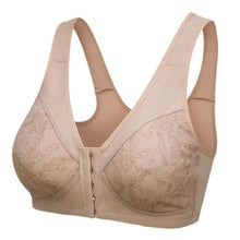 Load image into Gallery viewer, Women's Solid Color Front Hook Brassiere Ladies Printed Soft Full Cup Bra Underwear