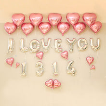 Load image into Gallery viewer, Birthday Proposal Valentine's Day Aluminum Balloon Package Wedding Room Layout Qixi Adult Accessory Aluminum Foil Balloon Set