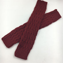 Load image into Gallery viewer, Twist Autumn and Winter Bunching Socks Women's Korean-Style Knitted Warm Japanese Socks Wool Leg Warmers Thigh High Sock