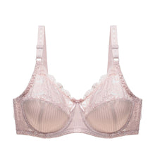 Load image into Gallery viewer, Women's Non Padded Lace Brassiere Sheer Underwire Plus Size Stripe Ultra-thin Bras Large Underwear