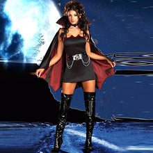 Load image into Gallery viewer, Halloween Vampire Cosplay Costumes Women Girl Bat Suit Fancy Carnival Easter Festival Party Disguise Dress Cloak