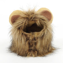 Load image into Gallery viewer, Funny Cute Pet Costume Cosplay Lion Mane Wig Cap Hat for Cat Halloween Autumn Winter Keep Warm